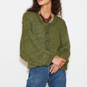 Misha and Puff Women's Fisheman Cardigan, Lichen green, Size M/L, New With Tags!